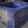 LAVABO SQUADRO 40X40X15 AFFRESCATO OSSIDO COBALTO - immagine 11