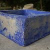 LAVABO SQUADRO 40X40X15 AFFRESCATO OSSIDO COBALTO - immagine 13