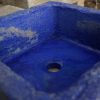 LAVABO SQUADRO 40X40X15 AFFRESCATO OSSIDO COBALTO - immagine 16