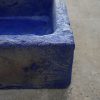LAVABO SQUADRO 40X40X15 AFFRESCATO OSSIDO COBALTO - immagine 17