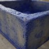 LAVABO SQUADRO 40X40X15 AFFRESCATO OSSIDO COBALTO - immagine 6