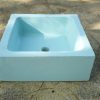 LAVABO IN PIETRITE CELESTE ANTICO 40X40X15 - immagine 2