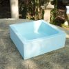 LAVABO IN PIETRITE CELESTE ANTICO 40X40X15 - immagine 6